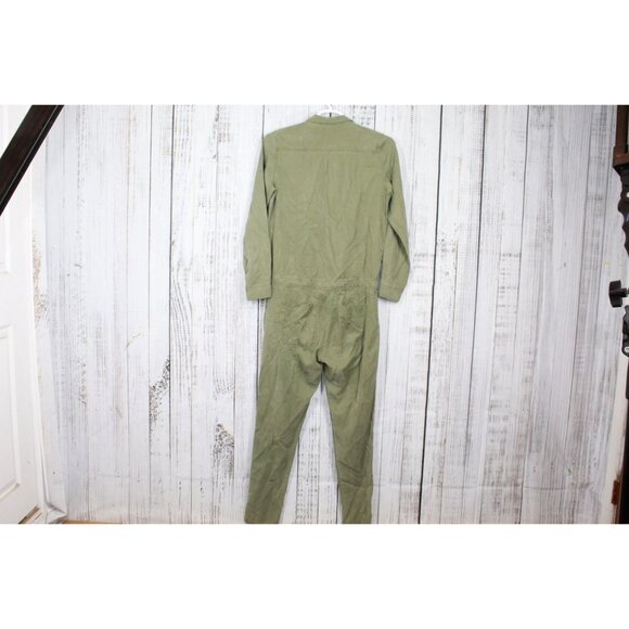 Kings of Indigo Stephanie Slim Fit Jumpsuit Tencel Olive Green Size M - Picture 6 of 10